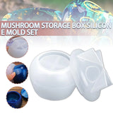 Mushroom Storage Box Silicone Mold With Lid Epoxy Resin Mould