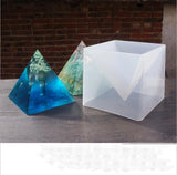 Oversized Pyramid Silicone Mold for Epoxy Resin Jewelry Making
