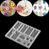 Geometric Pendant Silicone Molds for DIY Jewelry Making
