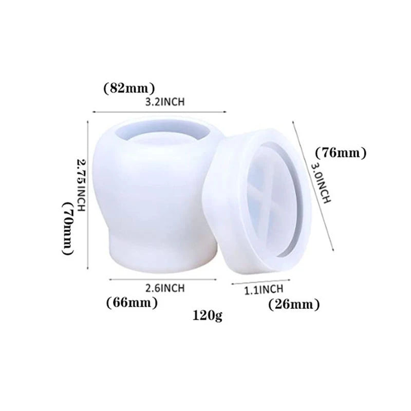 Epoxy Resin Mold for DIY Food Honey Pudding Storage Jar