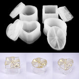 Resin Silicone Mold Flower Heart Shape Crystal Epoxy UV Cut Molds