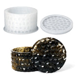 Round Silicone Storage Box Mold with Lid for Epoxy Resin Craft