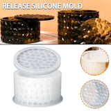 Round Silicone Storage Box Mold with Lid for Epoxy Resin Craft