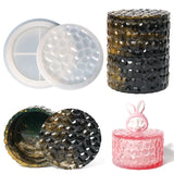 Round Silicone Storage Box Mold with Lid for Epoxy Resin Craft