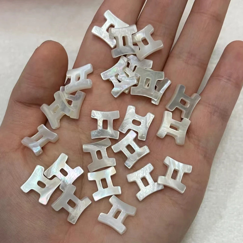 Zodiac Sign Mother of Pearl DIY Jewelry - Horoscope Shell
