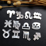 Zodiac Sign Mother of Pearl DIY Jewelry - Horoscope Shell