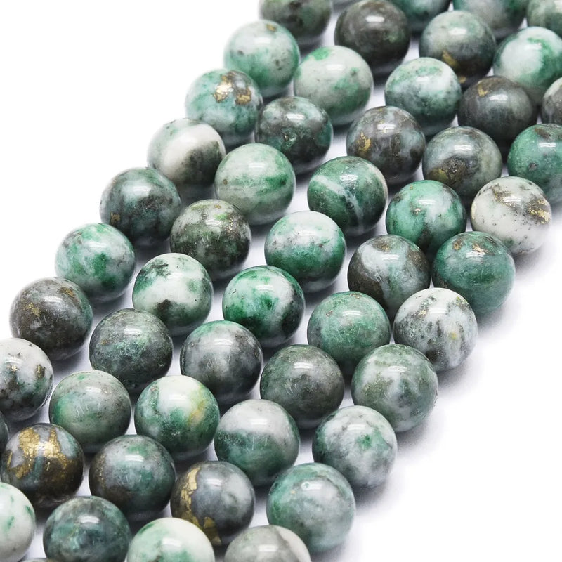 Natural Dioptase Round Beads Strands 6-8.5mm for DIY Jewelry Making