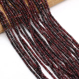 1strand Natural Garnet Beads for Jewelry Making 3x4mm
