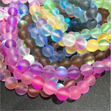 Matte Rainbow Moonstone Bead Loose Spacer Beads DIY Jewelry Making 6/8/10/12mm