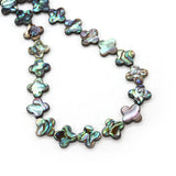 Abalone Shell Loose Beads Quatrefoil Shape DIY Necklace Bracelets Charms
