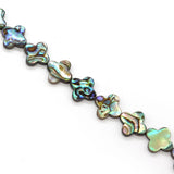 Abalone Shell Loose Beads Quatrefoil Shape DIY Necklace Bracelets Charms