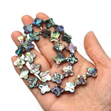 Abalone Shell Loose Beads Quatrefoil Shape DIY Necklace Bracelets Charms