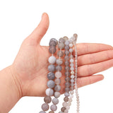 Matte Gray Stripe Agates & Carnelian Beads for Jewelry Making