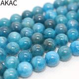 8-9mm Natural Apatite Stone Beads for DIY Making