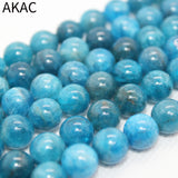 8-9mm Natural Apatite Stone Beads for DIY Making