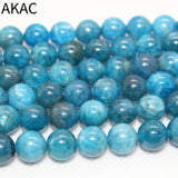 8-9mm Natural Apatite Stone Beads for DIY Making