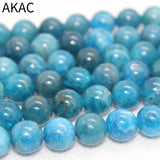 8-9mm Natural Apatite Stone Beads for DIY Making