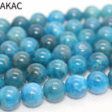 8-9mm Natural Apatite Stone Beads for DIY Making
