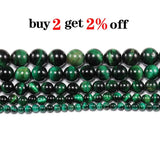 Natural Stone Green Tiger Eye Agat Round Beads 4-12mm