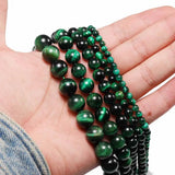 Natural Stone Green Tiger Eye Agat Round Beads 4-12mm