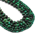 Natural Stone Green Tiger Eye Agat Round Beads 4-12mm