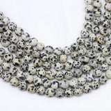 1strand Natural Stone Spotted Beads 4-12mm Spacer Bead Jewelry Making