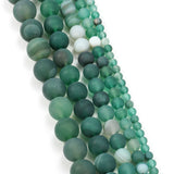 1strand/lot Matte Green Agate Beads for Bracelet Making