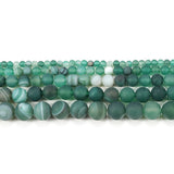 1strand/lot Matte Green Agate Beads for Bracelet Making