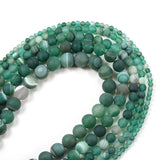 1strand/lot Matte Green Agate Beads for Bracelet Making