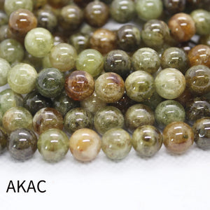 100% Natural Green Garnet Loose Beads 46-48 Beads