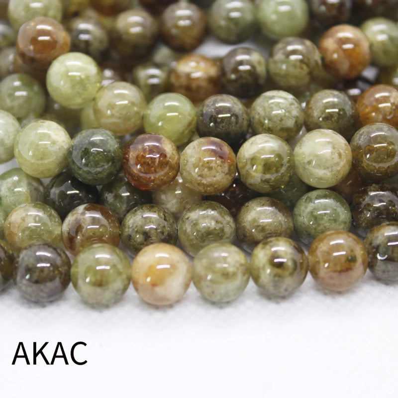 100% Natural Green Garnet Loose Beads 46-48 Beads