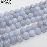 Natural Lace Agate Loose Beads 8-8.8mm 48 Beads Strand DIY Making