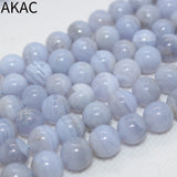 Natural Lace Agate Loose Beads 8-8.8mm 48 Beads Strand DIY Making