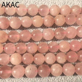 Natural Madagascar Pink Quartz Bracelet Beads 8mm