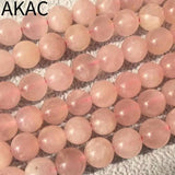 Natural Madagascar Pink Quartz Bracelet Beads 8mm