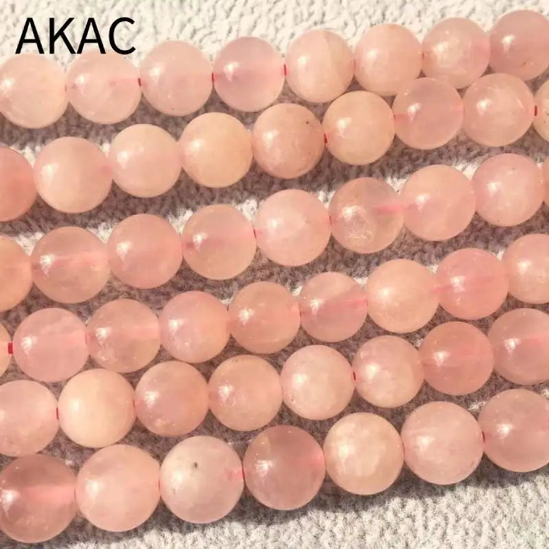 Natural Madagascar Pink Quartz Bracelet Beads 8mm