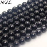 Natural Tourmaline Loose Beads 8mm 46-48 Beads DIY Making