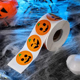 Halloween Kids Pumpkin Seal Stickers For Party Decorations