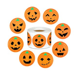 Halloween Kids Pumpkin Seal Stickers For Party Decorations