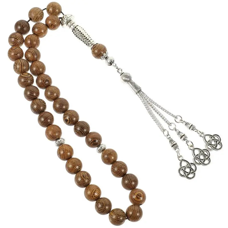 Portable Decorative Muslim Men Bead Wooden Tasbeeh for Worship Gift Praying