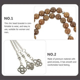 Portable Decorative Muslim Men Bead Wooden Tasbeeh for Worship Gift Praying