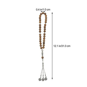 Portable Decorative Muslim Men Bead Wooden Tasbeeh for Worship Gift Praying