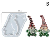 Santa Claus Pendant Silicone Mold DIY Jewelry Making Epoxy Resin Mold