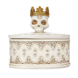 Jewelry Box Crown Skull Earrings Organizer Storage