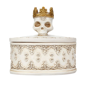 Jewelry Box Crown Skull Earrings Organizer Storage