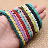 Natural Hematite Stone Matte Rubber Disc Beads for Jewelry Making