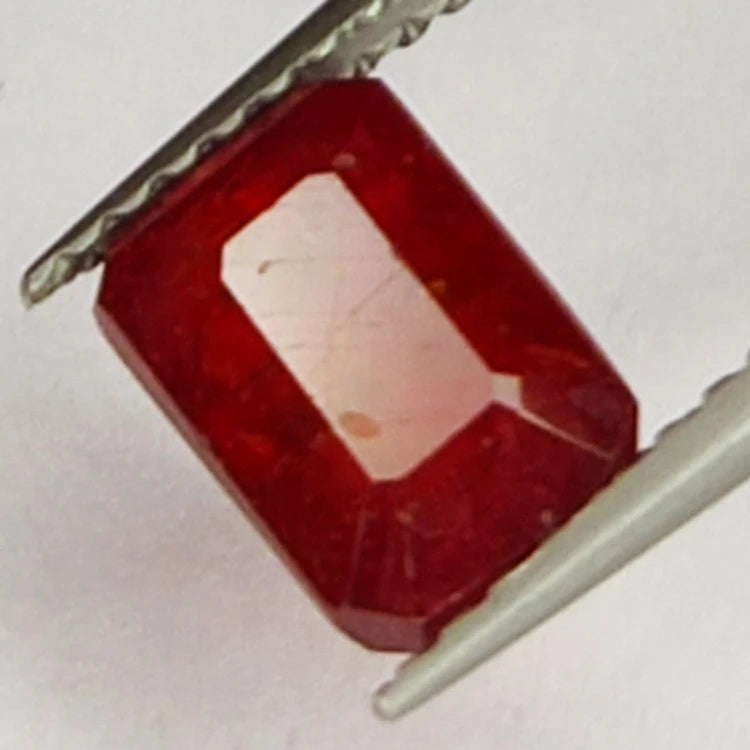 2.05ct Ruby emerald cut 7x5mm Loose Gemstone