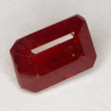 2.05ct Ruby emerald cut 7x5mm Loose Gemstone