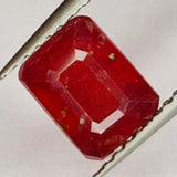 2.05ct Ruby Emerald Cut 7x5mm Natural Loose Gemstone