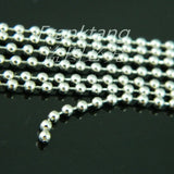 Stainless Steel Beads Chain 2.0mm/2.4mm for Necklace Jewelry Findings